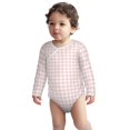 thumbnail image 2 of Xecao Checkboard Print Baby unisex-baby Cotton Long-sleeve Bodysuits-6 Months, 2 of 6