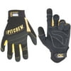 CLC Work Gear 220BL Black Padded Synthetic Pit Crew Men's Mechanics Gloves Large