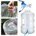 thumbnail image 2 of Yucurem 5 Gal Leakproof Pure Water Bucket with Spigot, Thickened Water Tank Jug for Camping, Large Capacity Water Bottle with Handle (White), 2 of 9