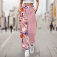 thumbnail image 1 of WILLBEST Pantalones Casuales para Mujer, Cómodos Pantalones Deportivos con Estampado de Halloween, Cintura Elástica Suave, Ideales para Uso Diario y Relajación 57 Extra Grande, 1 of 4