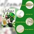 thumbnail image 3 of Welcome St Patricks Day Tuxedo Cat Decorative House Flag, Top Hat Shamrock Clover Garden Yard Outside Decorations Pet Lover Gift, Spring Irish Burlap Outdoor Large Home Decor Double Sided 28x40, 3 of 6