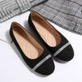 thumbnail image 3 of Xucatan Women's Fashionable Rhinestone Embellished Round Toe Flats, Slip-On Casual Shoes with Cushioned Comfortable Sole, Sparkly Flat Bottom for Party Wedding Beach Daily Wear Gift, 3 of 9