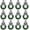 White Black-12PCS, variant on Yoyauz 12 Pcs Christmas Faux Kitchen Cabinet Wreaths Mini Christmas Hanging Window Wreaths with Red/White Black/Linen Ribbon Buffalo Plaid Bow Artificial Greenery Farmhouse for Christmas Decoration
