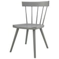 thumbnail image 5 of Side Dining Chair, Set of 2, Grey Gray, Wood, Modern Contemporary Farmhouse Coastal, Kitchen Room Cafe Bistro Restaurant Hospitality, 5 of 10