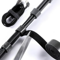 UNOMOR Cord Wraps with Reusable Cable Straps for Adult Use in Black 1Pcs