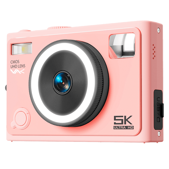Camara digital VAK F3L 5k Selfie-cam aro luz wifi 64mp
