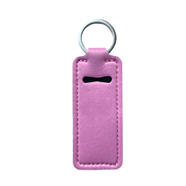 Vogacara Llavero Diseño cuidadoso Tapas abatibles Recargable Útil Muñequera Portabotellas Práctico Desinfectante Titulares Púrpura KH Maquillaje de labios Rosado C.G. Vogacara CE011704-11B
