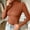 Brown, variant on Women's Turtleneck Ribbed Sweaters Solid Long Sleeve Pullover Tops Slim Fitted Soft Lightweight Winter Fashion Outfits