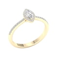 thumbnail image 3 of Imperial 3/8 Ct TDW Marquise Diamond Halo Engagement Ring in 10K Yellow Gold (H-I, I2), 3 of 4