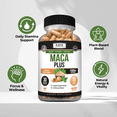 thumbnail image 3 of Kaya Naturals MACA Plus (30 Capsules) | Maca Root Capsules for Women and Men | Black Pepper with Red, Yellow, and Black Maca Root Powder | Natural Energy Supplement and Herbal Supplement, 3 of 8