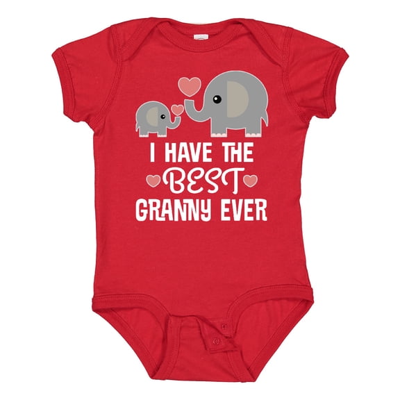 Inktastic Best Granny Ever Grandchild Boys or Girls Baby Bodysuit