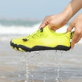 thumbnail image 4 of Mens Aqua Shoes Quick-Dry Lightweight Neon Green Non-Slip Drainage for Beach Swim Kayak Water Socks Toe Protection Men,Size 10, 4 of 9