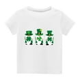 thumbnail image 2 of Edvintorg St. Patrick's Day T-Shirts for Children Kids Boys Girls Summer Tshirt Fashion Cute Round Neck Printed Short Sleeve Casual Tops for Teeanger 3-14Years, 2 of 4