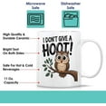 thumbnail image 4 of Gift Idea Humorous Gift Idea Owl I Don 't Give a Hoot -funny Bird Animals, 11 L8jb0m 11 Oz White Ceramic Coffee Mug 515061, 4 of 7
