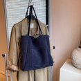 thumbnail image 2 of Bolso Mano Con Asa Superior Hombro Ante para Mujer Bolsillo Externo, 2 of 9