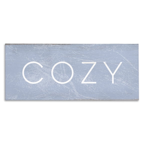 Stupell Industries Rustic Lodge Cozy Charming Distressed Phrase Canvas Art, 48 x 20, by Lil' Rue