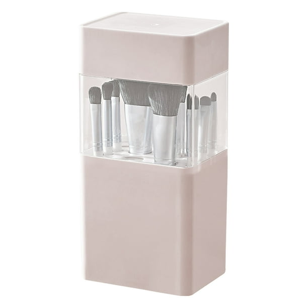 Makeup Brush Holder 2 in 1 Dustproof Portable Cosmetic Brush Air Drying