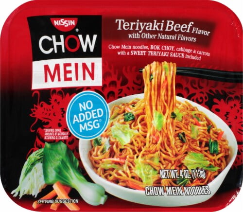 Nissin Cup Noodles Stir Fry, Teriyaki Chicken Flavor, No MSG