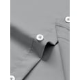 thumbnail image 2 of sogami Men's Wrinkle Free Dress Shirt Band Collar Long Sleeve Button Down Formal Shirt, 2 of 7