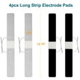 thumbnail image 2 of TENS Unit Pads 1.65"x13.75", 4Pcs Electrode Pads Long Strip Shape, Tens Unit Replacement Pads for Electrotherapy, 2 of 6