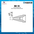 thumbnail image 2 of Boquilla desoldadora Hakko N61-10 1,6 mm para FR-301 Silver, 2 of 5