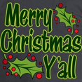 thumbnail image 3 of CafePress - MERRY CHRISTMAS Y'all Men's Long Sleeve T Shirt - Long Sleeve Dark T-Shirt, 3 of 4