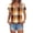 Coffee, variant on MEICHEN Short Sleeve Shirts Womens Fashion Casual Print V Neck T Shirt Plus Size Tops Loose Fit Blouse
