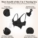 thumbnail image 5 of Bralette de maternidad inalámbrico sin costuras Pumping Bra 4HOW Black M, 5 of 6
