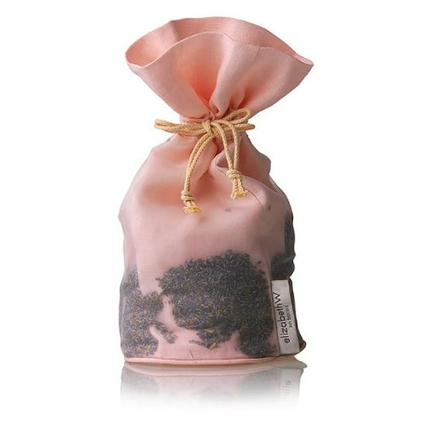 elizabethW 77250 Lavender Toilet Roll Tissue Bag in Pink linen, Made of