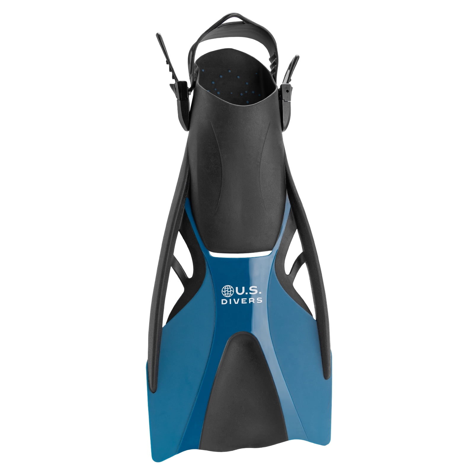 (2 pack) U.S. Divers Playa Adult Snorkel Set S/M (Black & Blue)