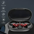 thumbnail image 2 of Wovilon Ear Hook Bluetooth Earbuds With Charging Case Large Battery Long Endurance Touch Support Bt Earphone Led Battery Display Active Noise Reduction Earphone For Music, Game Low Latency Earphone, 2 of 4