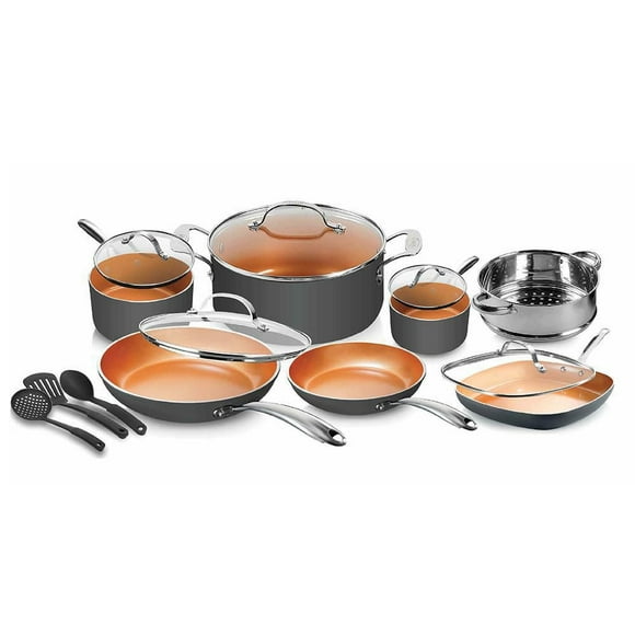 Gotham Steel Diamond 15-Piece Nonstick Aluminum Cookware Set, Cookware Set