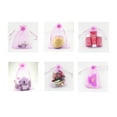 thumbnail image 3 of 100 bolsitas de organza con cordón de 7 x 9 cm, para joyas, dulces, pequeñas bolsas de regalo para bodas (rosa), 3 of 5