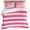 Pink, variant on 3 Piece Yellow Striped Duvet Cover Set California King,Microfiber Comforter/Quilt Cover with Corner Ties and 2 Pillowcases,Modern Simple Monochrome Geometric White Soft Bedding with Zipper Closure