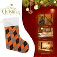 thumbnail image 2 of SKYSONIC Vintage Argyle Christmas Stockings 2PCS,Big Xmas Stockings Gift Decorations and Party Supplies,Used for Fireplace Decoration Socks Christmas Tree Decoration, 2 of 7