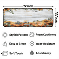 thumbnail image 2 of CURLYOOT Fall wooden Pumpkin Leaves Runner Rug 2'x6' Washable Kitchen Runner Rug Indoor Non Slip Laundry Rugs Floor Carpet for Hallway Kitchen Entryway Bedroom Living Room, 2 of 9