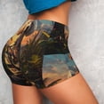 thumbnail image 4 of Lsque Flower Field Poodle Pattern High Waisted Biker Shorts for Women-Tummy Control Fitness Athletic Workout Running Yoga Gym Shorts,Moisture-Wicking-Medium, 4 of 9