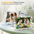 thumbnail image 5 of Acrylic Picture Frame, 4x6inch Magnetic Picture Frames, Double Sided Magnet Frames,10+10mm Thick Block, Clear Photo Scalloped Frames Freestanding for Desktop Display, 5 of 7