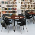 thumbnail image 2 of Regency Kee 48" Round Height Adjust Table,Cherry TB48RNDCHAPCBK40BK, 2 of 6