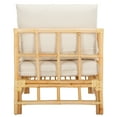 thumbnail image 5 of Safavieh Aisling Coastal Rattan and Fabric Dining Arm Chairs, White/Natural, 5 of 6