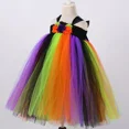 thumbnail image 5 of Vestido de tutú de bruja de Halloween para niñas, disfraz para fiesta de carnaval, ropa de cosplay, vestido de baile elegante de tul arcoíris para niños, 5 of 5