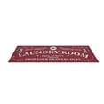 thumbnail image 4 of YAOMOBB Low Profile Laundry Mat Water Absorbent Floor Mat Laundry Room Letter Printed Non Slip Stain Resistant Bathroom Carpet, 4 of 6