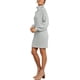 thumbnail image 4 of Vestido de suéter de gran tamaño suelto informal de manga larga con cuello alto para mujer vestidos de suéter de invierno suave Adepaton WMZL-2283-16, 4 of 6