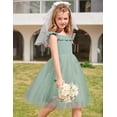 thumbnail image 4 of Vestido Arshiner Summer para niños con mangas con volantes, color verde San Patricio, 4 of 6