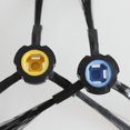 thumbnail image 5 of Marco Modular de conector adaptador de Cable Rj45, Panel de conexión Cat6 de 24 puertos, paso a través de estante de gabinete de 19 pulgadas, 1u, 5 of 5