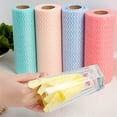 thumbnail image 2 of Djiypn Reusable Cleaning Wipe, Household &Kitchen Towels,Disposable Cleaning Cloth, Dish Cloth Dish Towels Dish Rags Reusable Kitchen Paper Towels, Wash Towels, 2 Rolls of 80 Sheets, 2 of 6