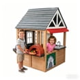thumbnail image 2 of Conchico Outdoor BBQ Themed Playhouse, Wooden Backyard Kids Playhouse w/ Pretend Brick Oven, Kitchen Toy Set, BBQ Grill for Kids Ages 3-8, 2 of 8