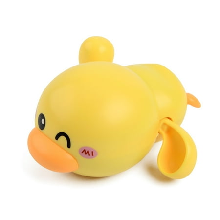 Cartoon Duck Winding Up Swimming Duck Baby Bath Fun Play Water Toy ...