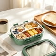 thumbnail image 5 of TACILIP Classroom Supplies, 1PCS Bento Box Lunch Box 3 Compartment Snack Containers Reusable Lunch Box Lunch Containers For Home Travel Work 850ml, Teacher Gifts, 5 of 6