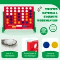 thumbnail image 6 of Infans Wall Mounted or Tabletop Giant 4-IN-A-ROW Jumbo 4-to-Score Connect Game Set, 6 of 7